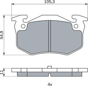 BOSCH 0 986 424 992 - Fékbetétkészlet, tárcsafék www.parts5.com