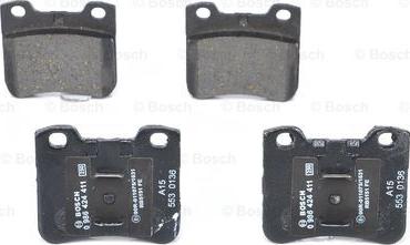 BOSCH 0 986 424 411 - Тормозные колодки, дисковые, комплект www.parts5.com