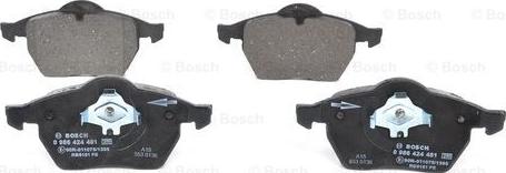 BOSCH 0 986 424 481 - Brake Pad Set, disc brake parts5.com