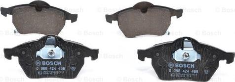 BOSCH 0 986 424 488 - Zestaw klocków hamulcowych, hamulce tarczowe www.parts5.com