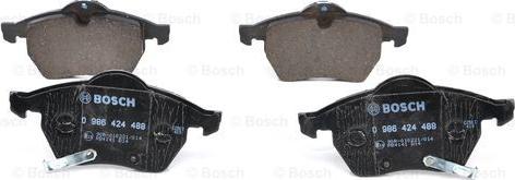 BOSCH 0 986 424 488 - Brake Pad Set, disc brake www.parts5.com