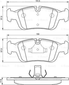 BOSCH 0 986 424 483 - Set placute frana,frana disc www.parts5.com