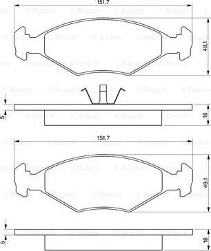 BOSCH 0 986 424 514 - Set placute frana,frana disc www.parts5.com