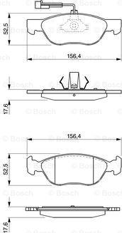 BOSCH 0 986 424 510 - Juego de pastillas de freno www.parts5.com