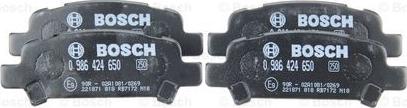 BOSCH 0 986 424 650 - Brake Pad Set, disc brake parts5.com