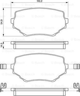 BOSCH 0 986 424 669 - Brake Pad Set, disc brake www.parts5.com