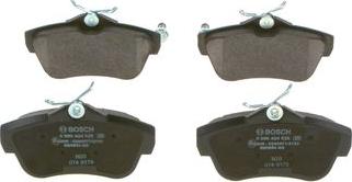 BOSCH 0 986 424 625 - Brake Pad Set, disc brake www.parts5.com