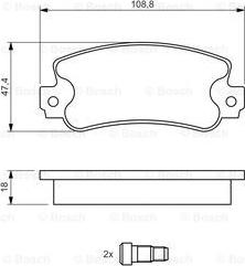 BOSCH 0 986 424 098 - Brake Pad Set, disc brake www.parts5.com