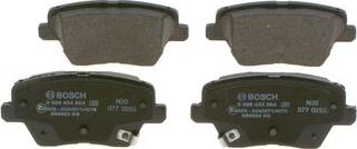 BOSCH 0 986 424 864 - Brake Pad Set, disc brake www.parts5.com