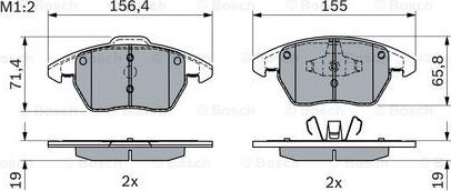 BOSCH 0 986 424 825 - Fékbetétkészlet, tárcsafék www.parts5.com