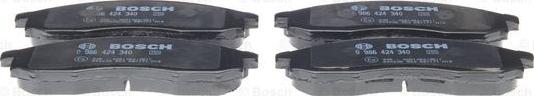 BOSCH 0 986 424 340 - Brake Pad Set, disc brake www.parts5.com