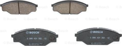 BOSCH 0 986 424 382 - Тормозные колодки, дисковые, комплект www.parts5.com