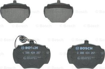 BOSCH 0 986 424 267 - Set placute frana,frana disc www.parts5.com