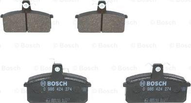 BOSCH 0 986 424 274 - Set placute frana,frana disc www.parts5.com