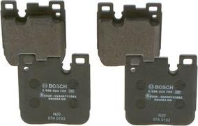 BOSCH 0 986 424 755 - Set placute frana,frana disc www.parts5.com