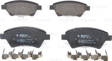 BOSCH 0 986 424 785 - Zestaw klocków hamulcowych, hamulce tarczowe www.parts5.com