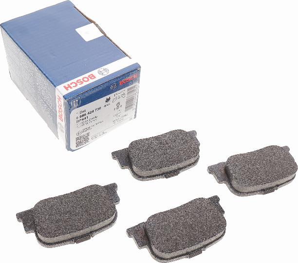 BOSCH 0 986 424 730 - Brake Pad Set, disc brake www.parts5.com