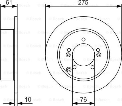 BOSCH 0 986 479 525 - Brake Disc www.parts5.com