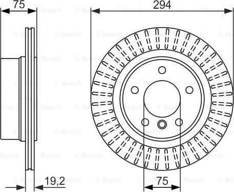 BOSCH 0 986 479 670 - Тормозной диск www.parts5.com