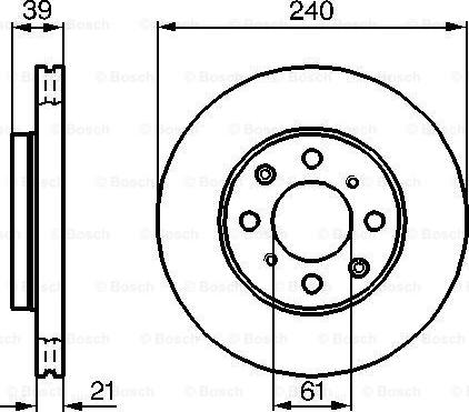 BOSCH 0 986 479 033 - Brake Disc www.parts5.com