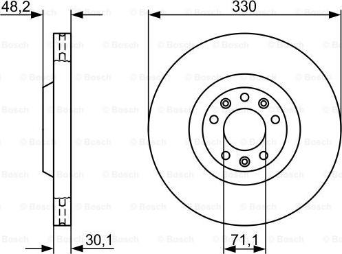 BOSCH 0 986 479 192 - Disc frana www.parts5.com