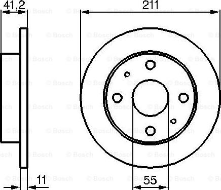 BOSCH 0 986 479 119 - Disc frana www.parts5.com