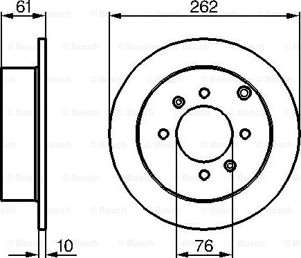 BOSCH 0 986 479 125 - Disc frana www.parts5.com