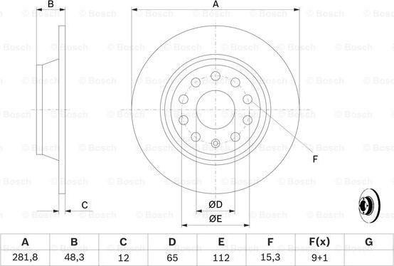 BOSCH 0 986 479 B93 - Brake Disc www.parts5.com