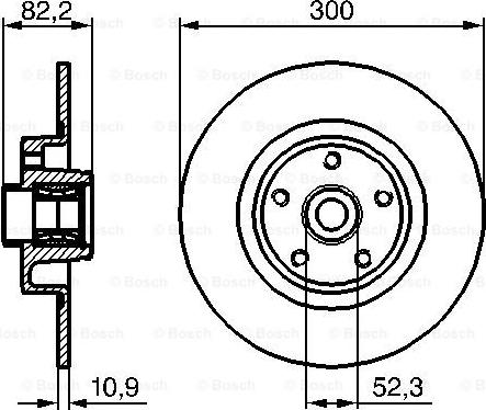 BOSCH 0 986 479 276 - Тормозной диск www.parts5.com