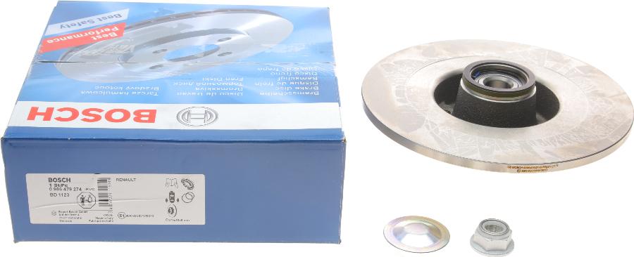 BOSCH 0 986 479 274 - Brzdový kotouč www.parts5.com