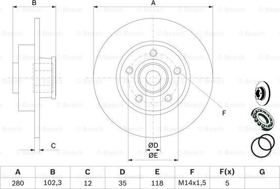 BOSCH 0 986 479 271 - Jarrulevy www.parts5.com