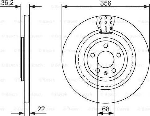 BOSCH 0 986 479 749 - Disc frana www.parts5.com