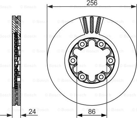 BOSCH 0 986 479 712 - Brake Disc www.parts5.com