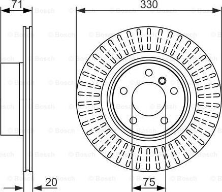 BOSCH 0 986 479 727 - Спирачен диск www.parts5.com