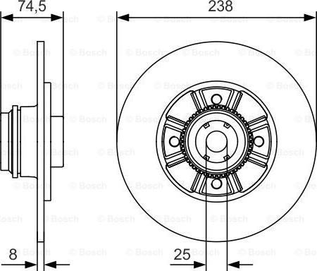 BOSCH 0 986 479 A48 - Brake Disc www.parts5.com