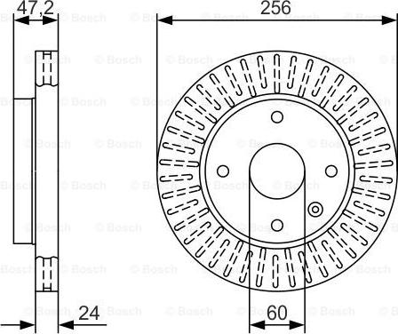 BOSCH 0 986 479 A54 - Disc frana www.parts5.com