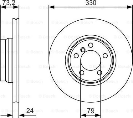 BOSCH 0 986 479 A06 - Brake Disc parts5.com