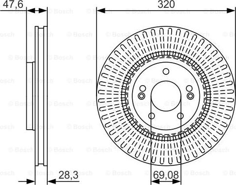 BOSCH 0 986 479 A21 - Disco de freno www.parts5.com