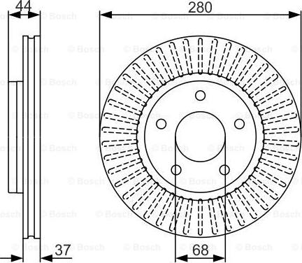 BOSCH 0 986 479 A28 - Тормозной диск www.parts5.com