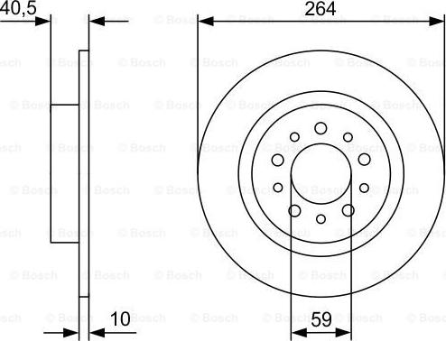 BOSCH 0 986 479 C98 - Тормозной диск www.parts5.com