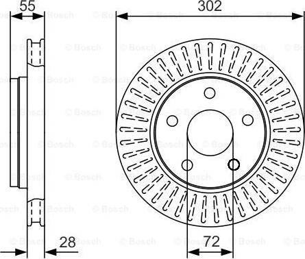 BOSCH 0 986 479 C38 - Тормозной диск www.parts5.com