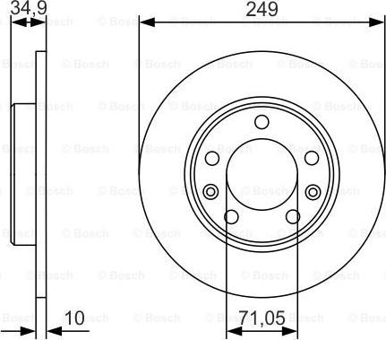 BOSCH 0 986 479 C23 - Brake Disc www.parts5.com