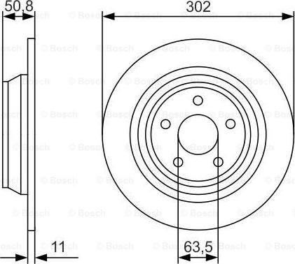 BOSCH 0 986 479 D37 - Disc frana www.parts5.com