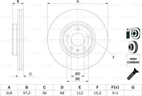 BOSCH 0 986 479 E49 - Brake Disc www.parts5.com