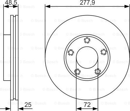 BOSCH 0 986 479 R83 - Disc frana www.parts5.com