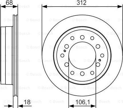 BOSCH 0 986 479 S36 - Fren diski www.parts5.com