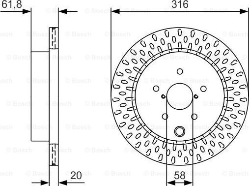 BOSCH 0 986 479 V05 - Δισκόπλακα www.parts5.com