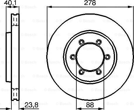 BOSCH 0 986 478 967 - Disc frana www.parts5.com