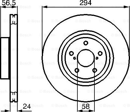 BOSCH 0 986 478 977 - Δισκόπλακα www.parts5.com