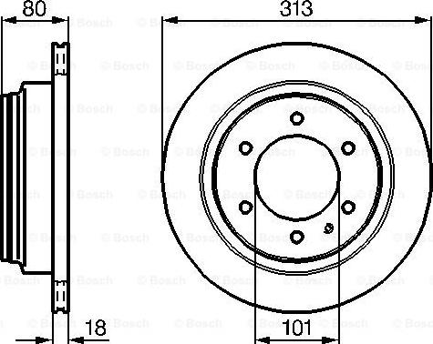 BOSCH 0 986 478 496 - Brake Disc www.parts5.com